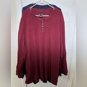 Red Men's Casual Button Down Shirt